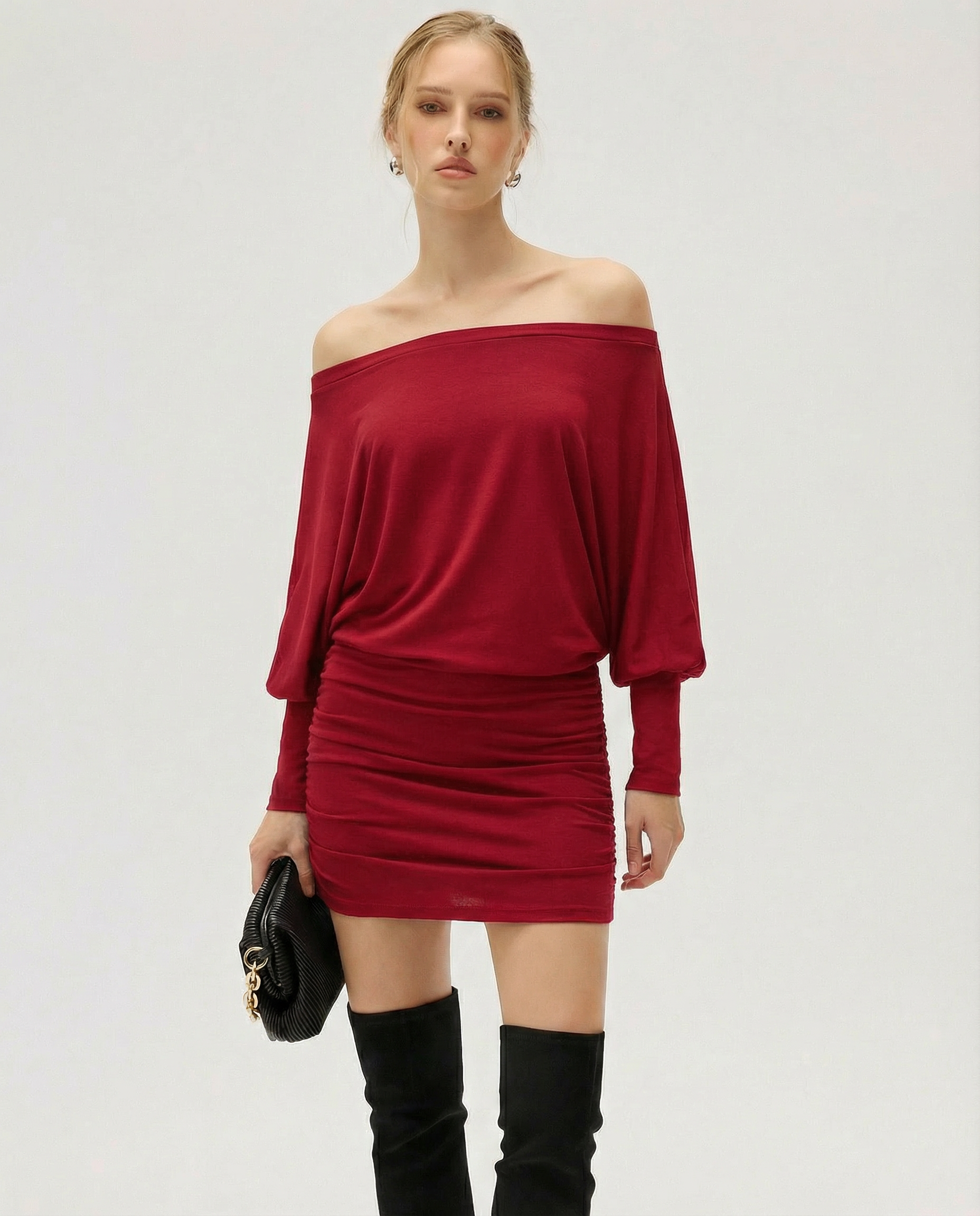 De Fashion Club | SOLA Ruched Mini Dress