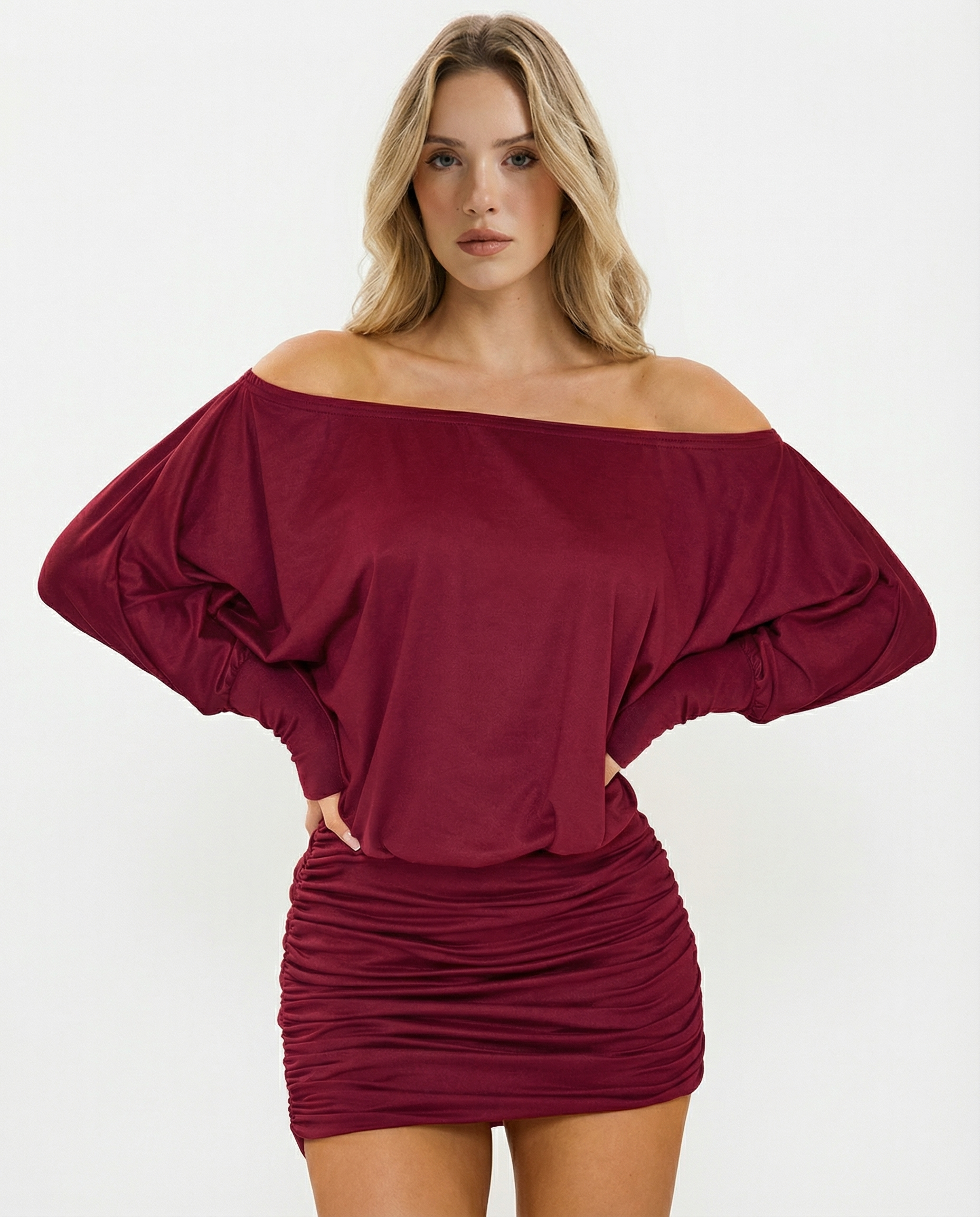 De Fashion Club | SOLA Ruched Mini Dress