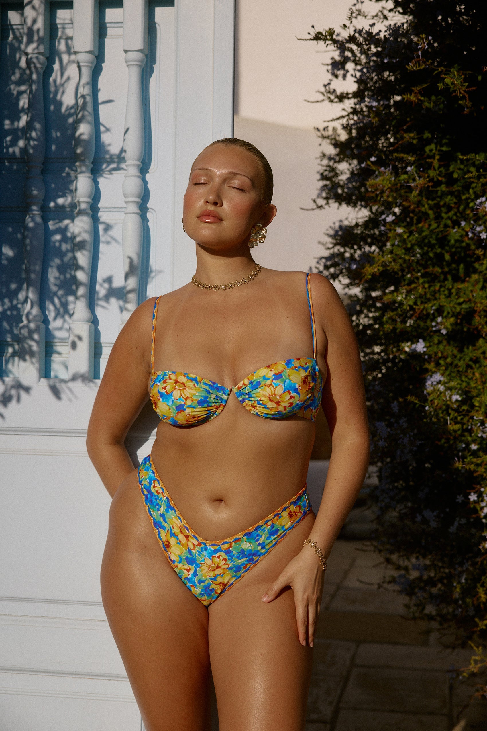 De Fashion Club l Panama Bikini Bottom in Chrysanthe