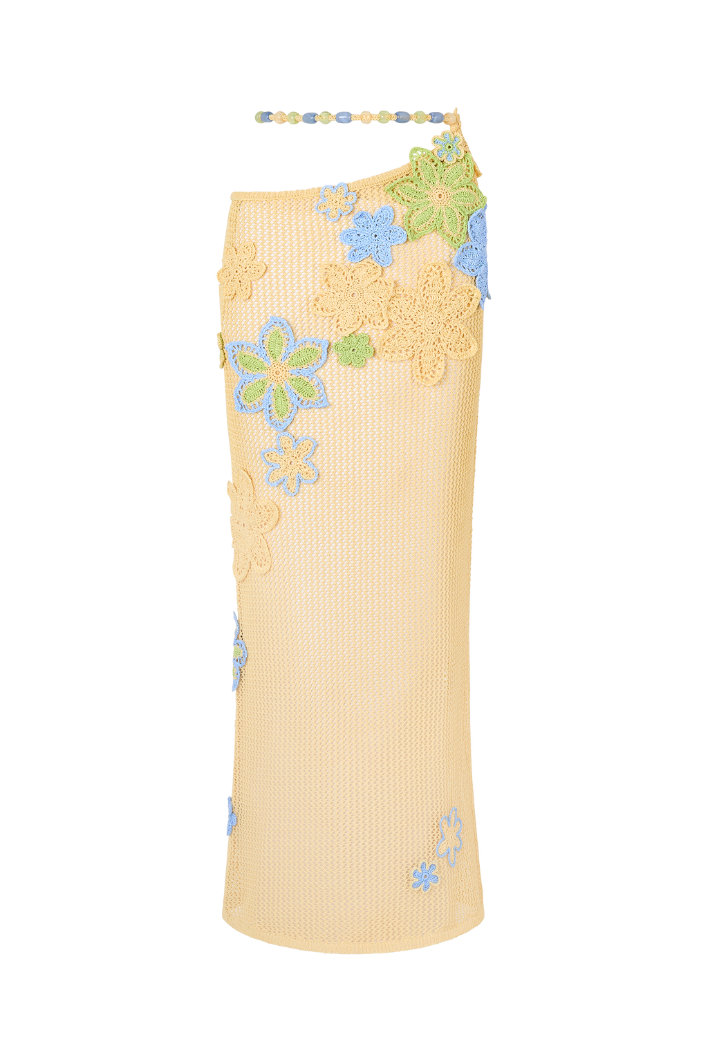 Nammos Crochet Maxi Skirt in Zesti