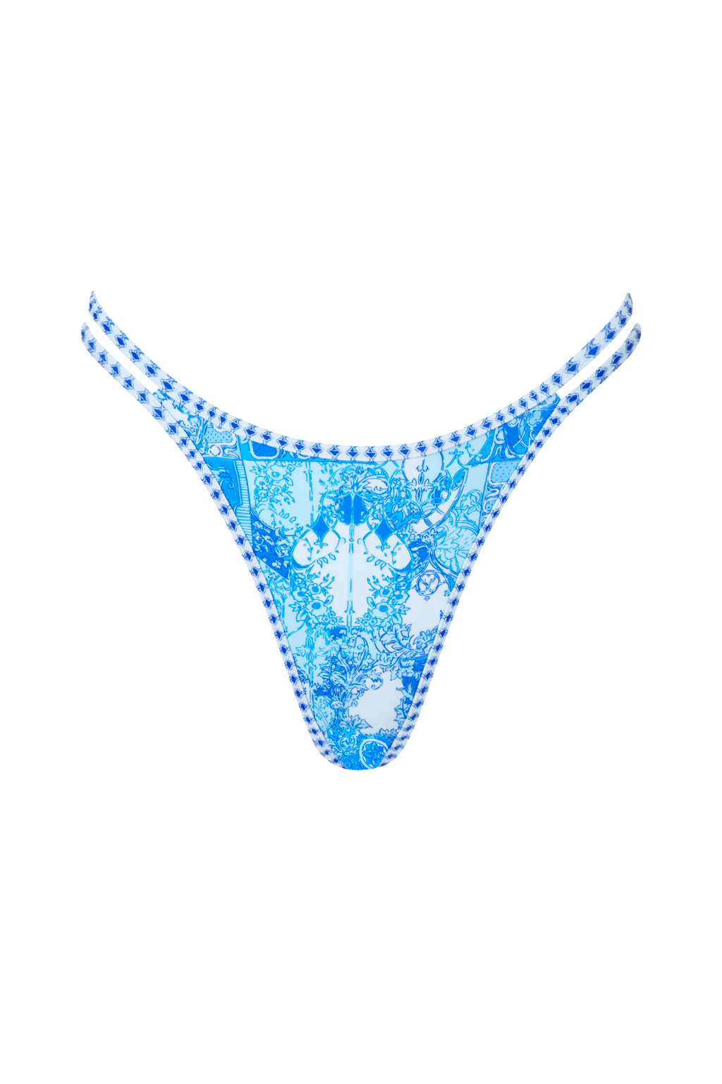 Prague Bikini Bottom in Azzurro