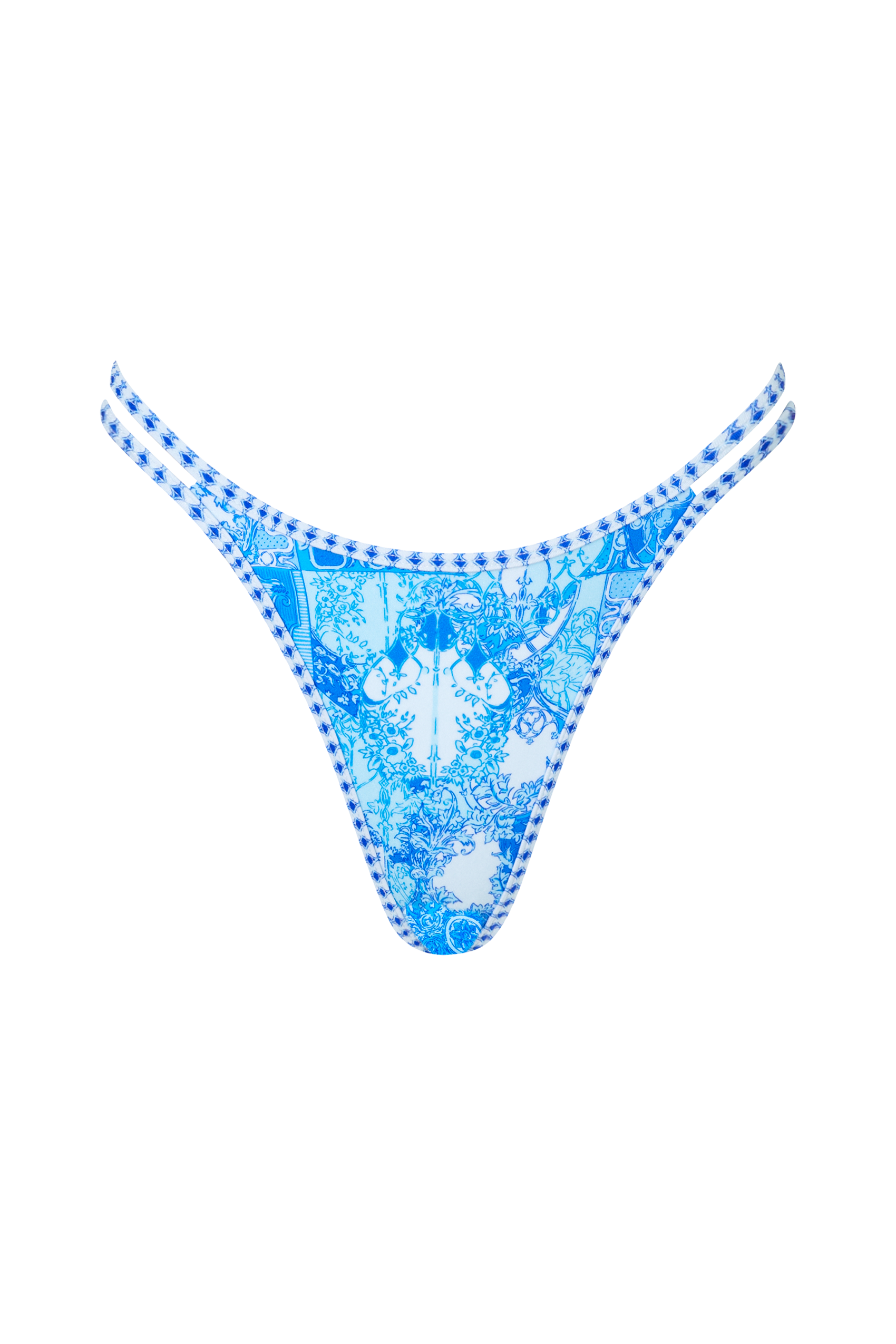 Prague Bikini Bottom in Azzurro
