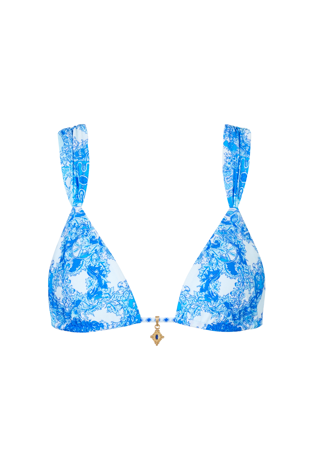 Cyprus Bikini Top in Azzurro