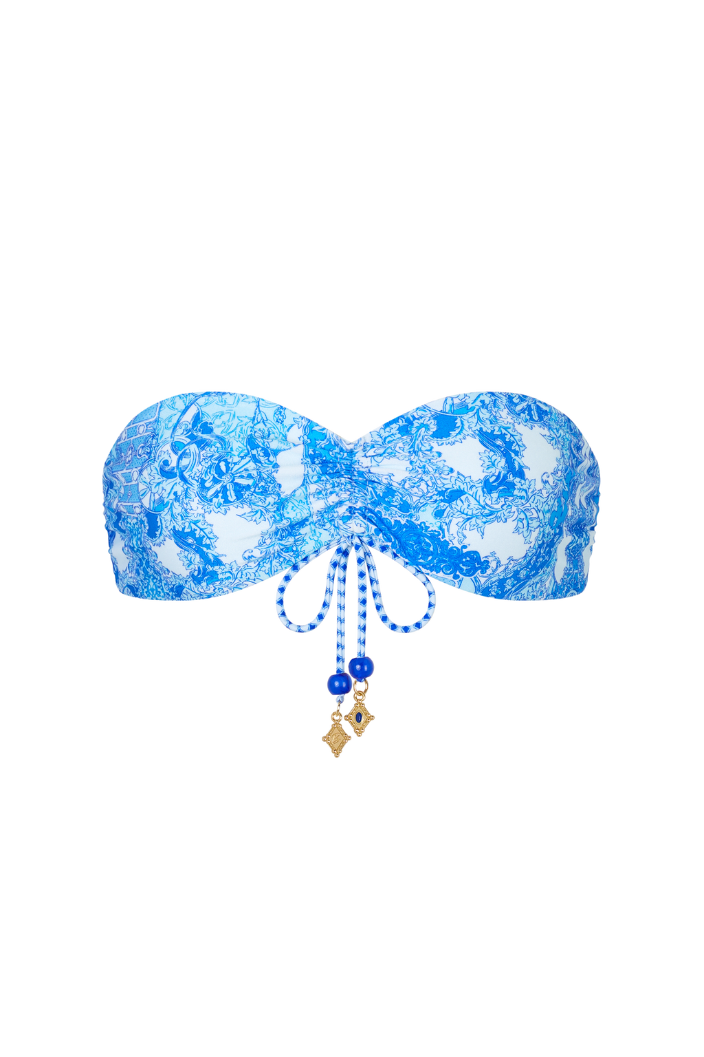 Crete Bikini Top in Azzurro