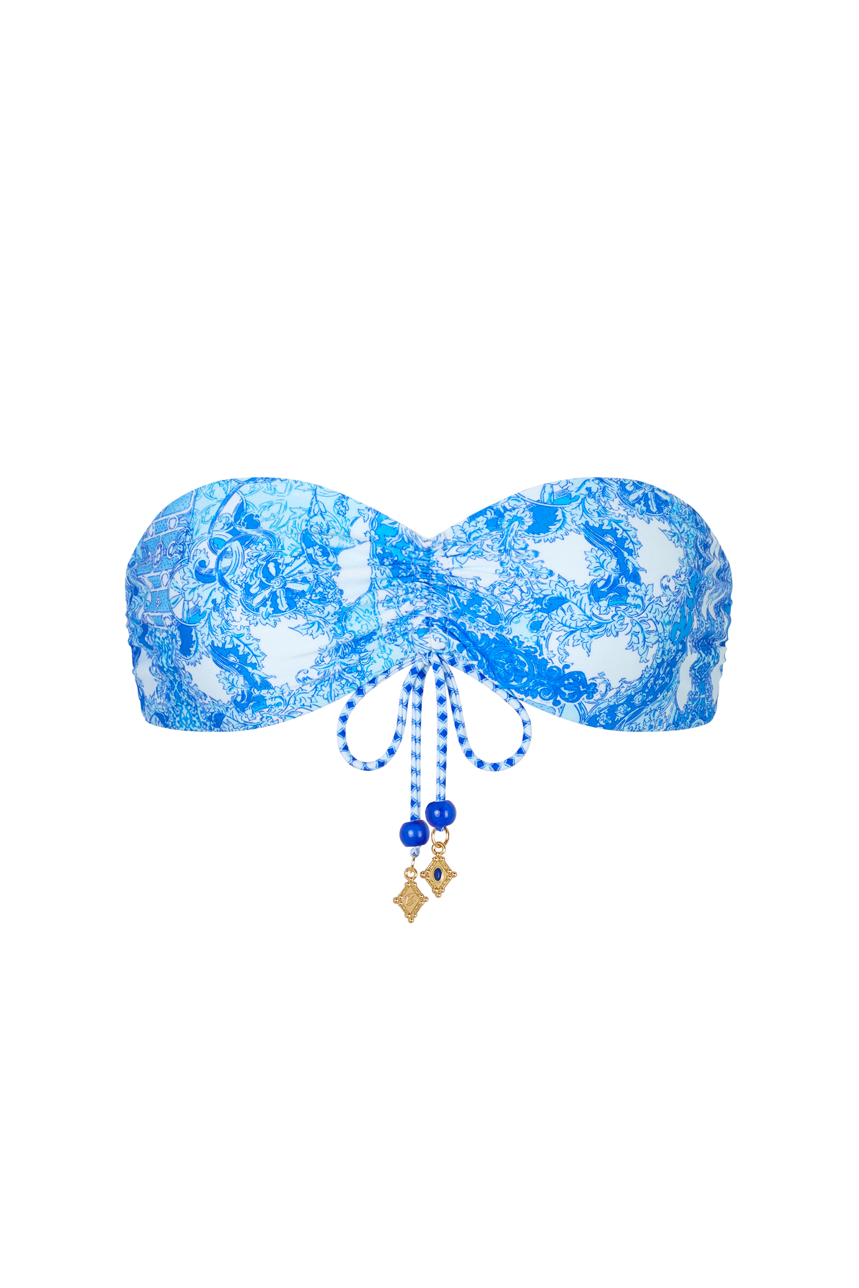 Crete Bikini Top in Azzurro