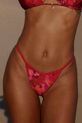 De Fashion Club l Mykonos Bikini Bottom in Floresta