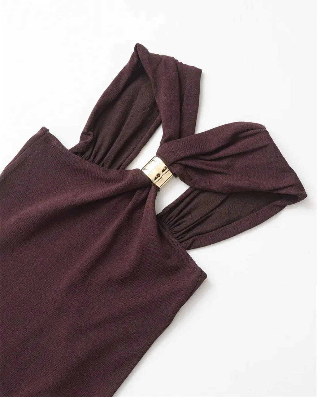 De Fashion Club | Mocha Halter Top