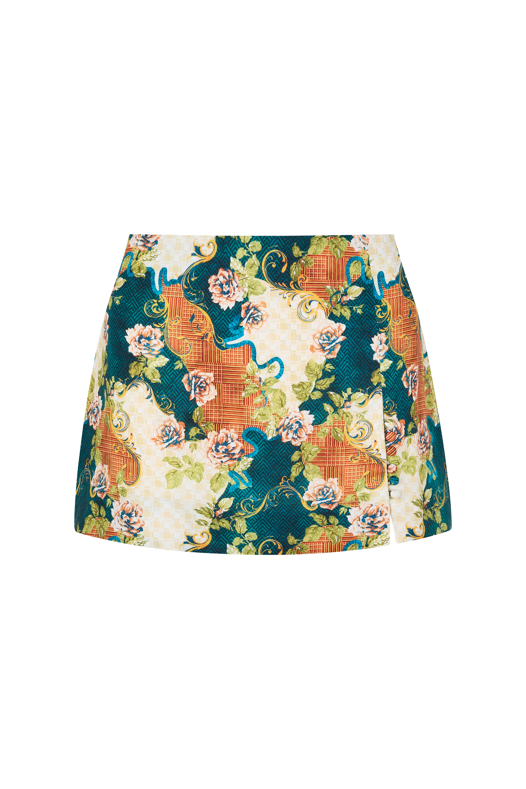 De Fashion Club l Aurelia Mini Skirt in Antigua
