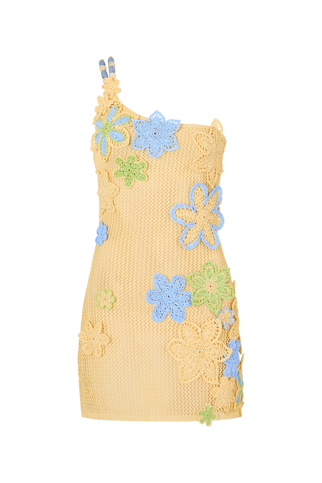 Nammos Crochet Mini Dress in Zesti
