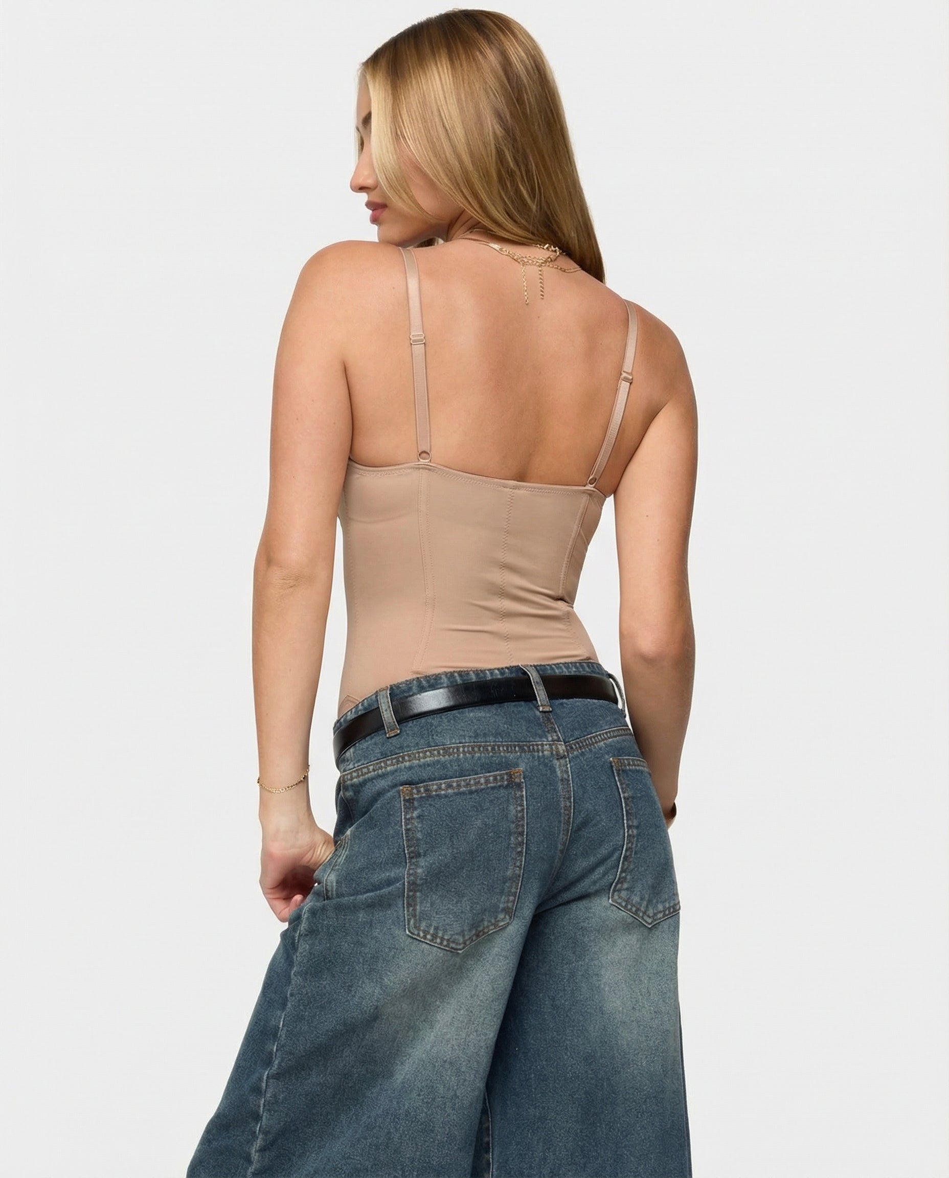De Fashion Club Snatch Bodysuit voor Dames – Sculpting Shapewear Bodysuit met Ingebouwde Cups & Taille Effect