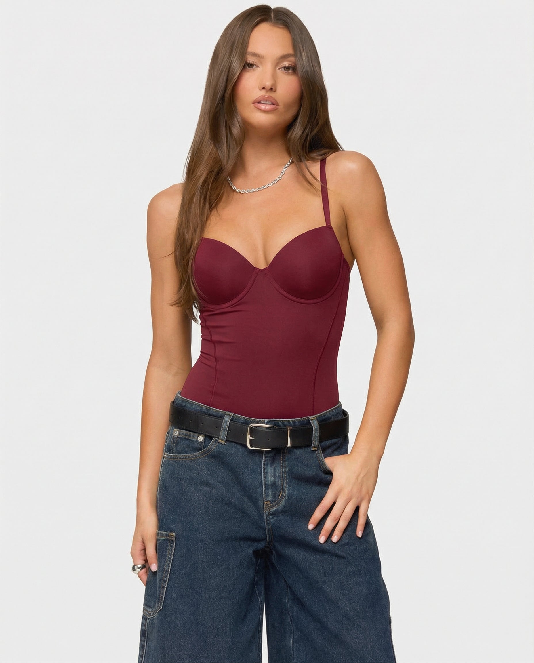 De Fashion Club Snatch Bodysuit voor Dames – Sculpting Shapewear Bodysuit met Ingebouwde Cups & Taille Effect