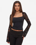 De Fashion Club l Lace Affair Long Sleeve Top